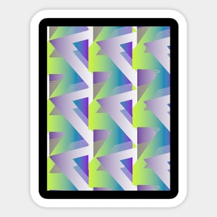 Geometric Wave #1 - Repeat Pattern Modular Synth Art Sticker
